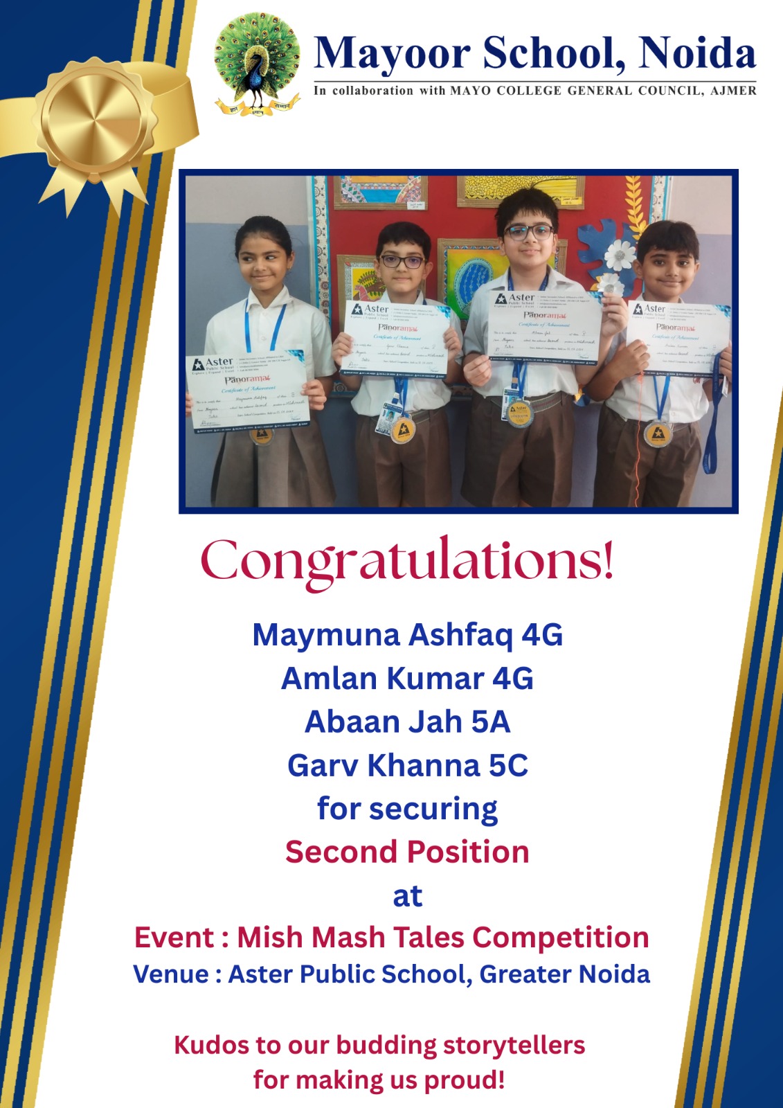 Mayoor’s Young Authors Weave Magic with Words